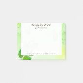 Groene voorjaarsachtergrond met vlinder post-it® notes (Voorkant)