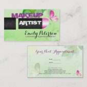 Groene voorjaarsachtergrond visitekaartje (Voorkant / Achterkant)