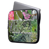 groene voorjaarsbladnatuur laptop sleeve (Voorkant Links)