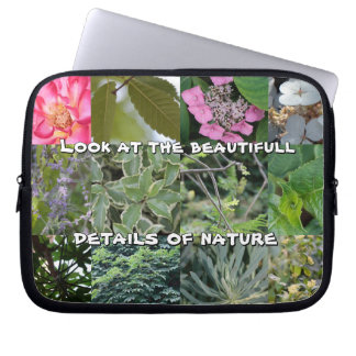 groene voorjaarsbladnatuur laptop sleeve