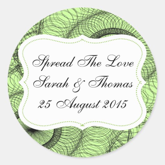 Groene voorkeuren Jam Jar Labels verspreiden de li (Voorkant)