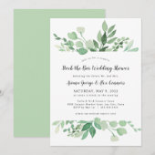 Groene voorraad de bar bruidsmeisjesfeest kaart (Voorkant / Achterkant)