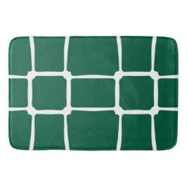 Groene Vormen Vierkanten Krachtig asymmetrisch Badmat