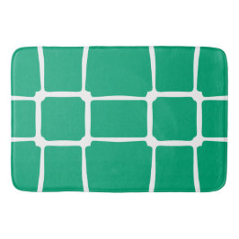 Groene Vormen Vierkanten Krachtig asymmetrisch Badmat