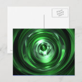 Groene vortex briefkaart (Voorkant / Achterkant)