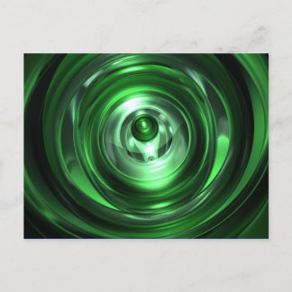 Groene vortex briefkaart