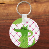 Groene vos sleutelhanger (Voorkant)