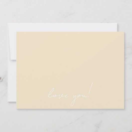 Groene Vosvos Minimal Wedding Bridesmade Kaart (Achterkant)