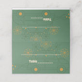 Groene Vosvos Minimal Wedding Plaatskaartje (Buitenkant ongevouwen)