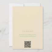 Groene Vosvos Minimal Wedding Save The Date (Achterkant)