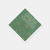 Groene Vosvos Minimal Wedding Servet (Hoek)