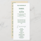 Groene Vosvos Minimale Trouwprogramma's (Voorkant / Achterkant)