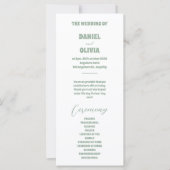 Groene Vosvos Minimale Trouwprogramma's (Voorkant)