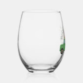 Groene Vrachtwagen Lente Boeket Stemloos Wijnglas Wijnglas Zonder Voet (Rechts)