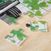  Groene Vrachtwagen Rainbow Rustige Familienaam Legpuzzel (Zijkant)