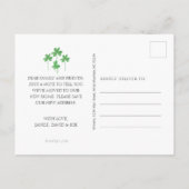 groene vrachtwagen Shamrock Rainbow Moving Aankondigingskaart (Achterkant)