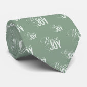 Groene vrede en vrede stropdas (Opgerold)