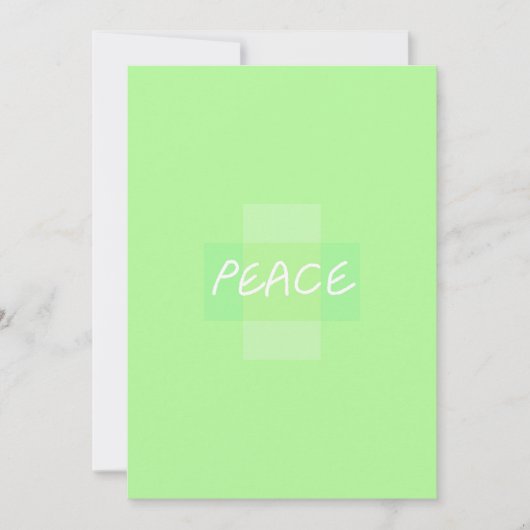 Groene Vrede Groeten Feestdagenkaart (Voorkant)