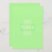 Groene Vrede Groeten Feestdagenkaart (Voorkant / Achterkant)