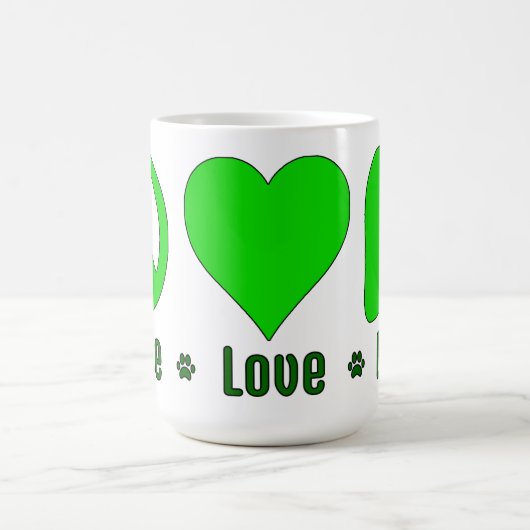 Groene Vrede Liefde BBG Mok (Center)