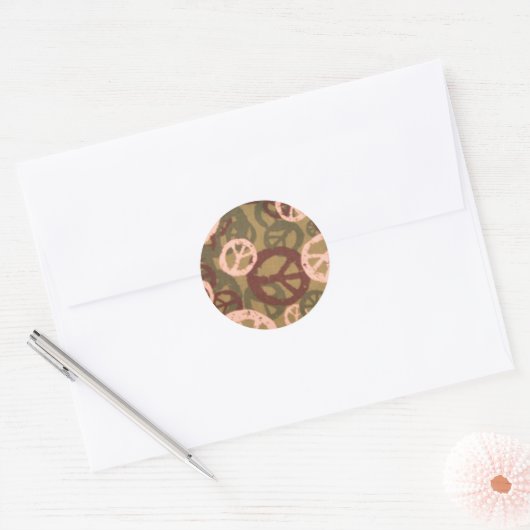 Groene Vrede tekent Stickers (Envelop)