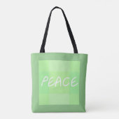Groene vrede tote bag (Achterkant)