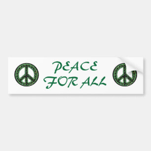 groene vrede voor alle bumpersticker