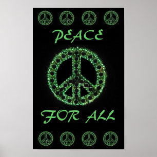 groene vrede voor alle poster