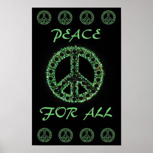 groene vrede voor alle poster (Voorkant)