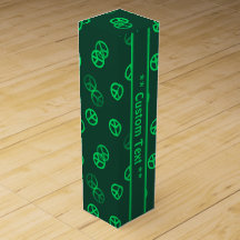 Groene Vredesgebarentspatroon met aangepaste tekst