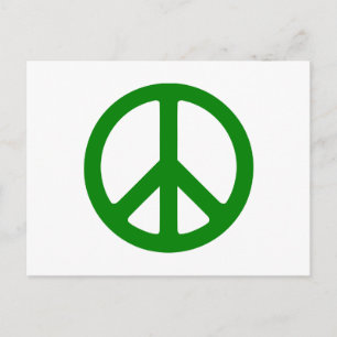 Groene Vredessymbool Briefkaart
