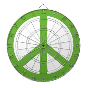 Groene Vredesteken Symbool Dartbord