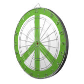 Groene Vredesteken Symbool Dartbord (Voorkant Rechts)