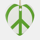 Groene Vredesteken Symbool Keramisch Ornament (Rechts)