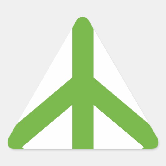 Groene Vredesteken Symbool Sticker (Voorkant)