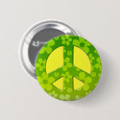 GROENE VREDESZIJDE RONDE BUTTON 5,7 CM (Voorkant /achterkant)