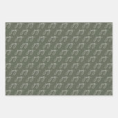 Groene Vreugde Vakantie Inpakpapier Vel (Voorkant 3)