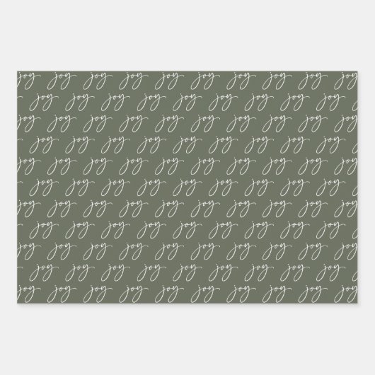 Groene Vreugde Vakantie Inpakpapier Vel (Voorkant)