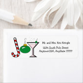 Groene Vreugde van Kerstmis Etiket (Insitu)