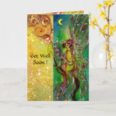 GROENE VRIJHEID EN GOUDE FLORALE SPARKIJEN KRIJGEN KAART (Gele Bloem)