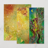 GROENE VRIJHEID MET GOUDE VLOERINGEN IN MOONLIGHT BRIEFKAART (Voorkant / Achterkant)