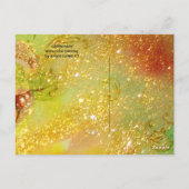 GROENE VRIJHEID MET GOUDE VLOERINGEN IN MOONLIGHT BRIEFKAART (Achterkant)