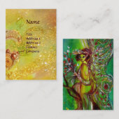 GROENE VRIJHEID MET GOUDE VLOERINGEN IN MOONLIGHT VISITEKAARTJE (Voorkant / Achterkant)