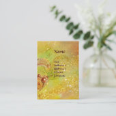 GROENE VRIJHEID MET GOUDE VLOERINGEN IN MOONLIGHT VISITEKAARTJE (Staand voorkant)