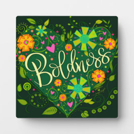 Groene vrijmoedigheid Inspirerend Bloemen  Custom Fotoplaat