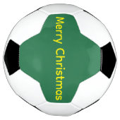 Groene vrolijk kerstfeest voetbal (Gedraaid)