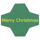 Groene vrolijk kerstfeest voetbal (Enkel)