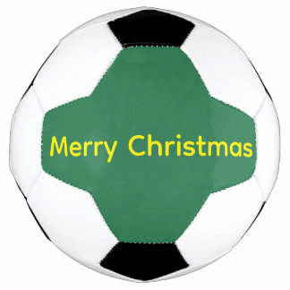 Groene vrolijk kerstfeest voetbal