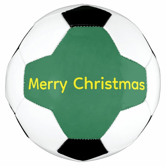Groene vrolijk kerstfeest voetbal (Voorkant)