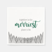 Groene vrolijkste plek om servetten te zijn (Voorkant)